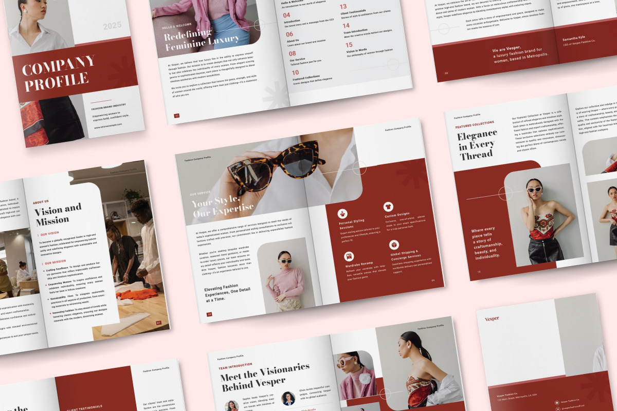 Fashion Business Company Profile, a Brochure Template by twinstd (Photo 5 of 6)