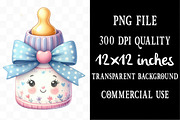 Watercolor Baby Girl Clipart, an Illustration by Designking (Thumbnail 4 of 5)