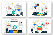 10 Community Garden Illustration, a Person Illustration by denayunebgt (Thumbnail 3 of 4)