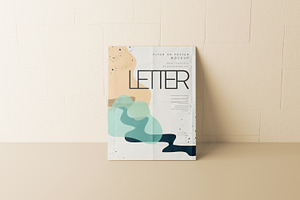 Letter Size Flyer Or Poster Mockup