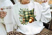 Watercolor Plaid Autumn Clipart, an Illustration by Sublimation Artist (Thumbnail 4 of 6)