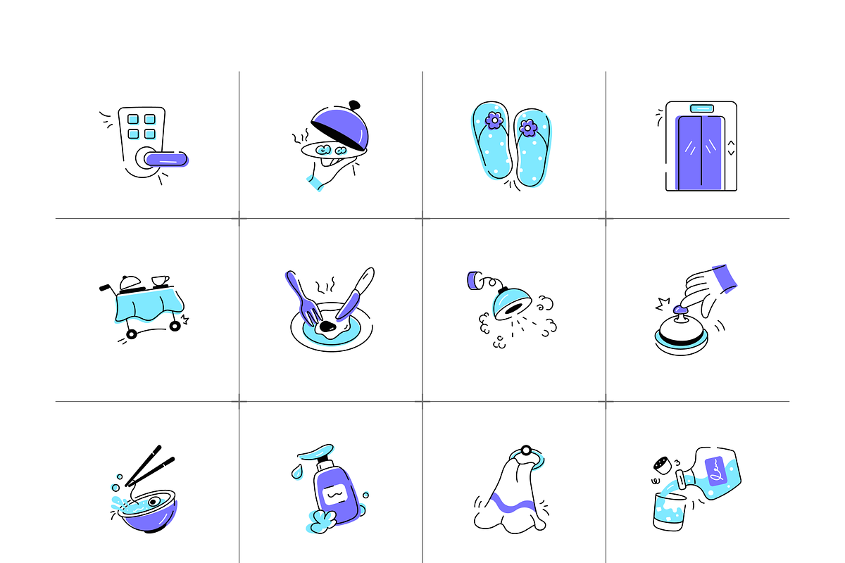 Animated Hotel Icon Set, a Duotone Icon by Vectors Market (Photo 5 of 8)