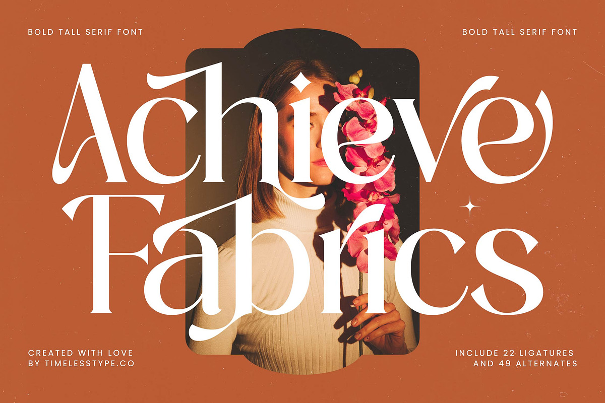 Achieve Fabrics Modern Serif, a Serif Font by timelesstype.co (Photo 1 of 20)