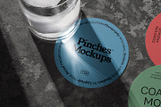 Coasters Mockup PM_CM_01, a Print Template by PinchesMockups© (Thumbnail 4 of 4)