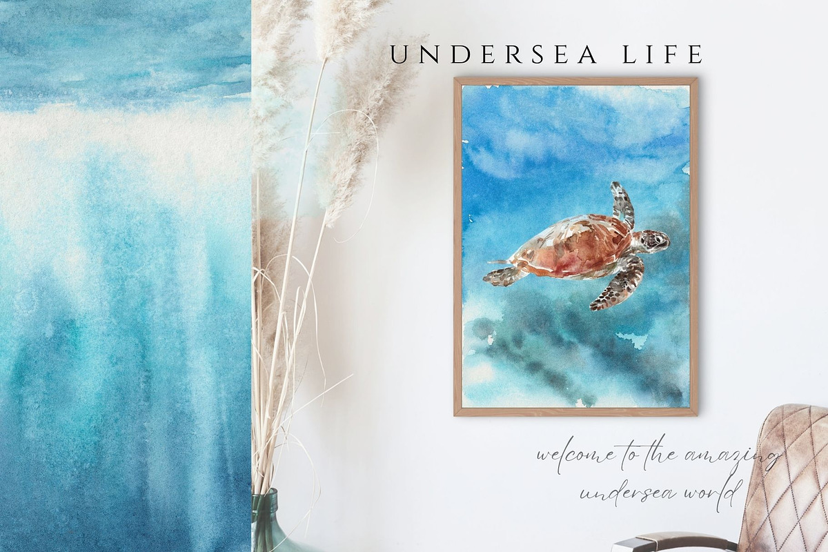 Undersea Life Watercolor, an Animal Illustration by Kolorata Art (Photo 2 of 14)