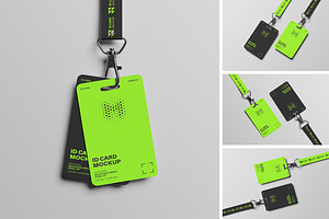 High Quality ID Card Mockup