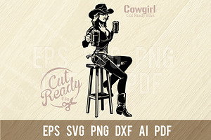 Cowgirl SVG - Wild West SVG Western