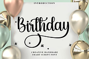 Birthday, a Handwritten Font by InermediaSTUDIO (Thumbnail 1 of 8)