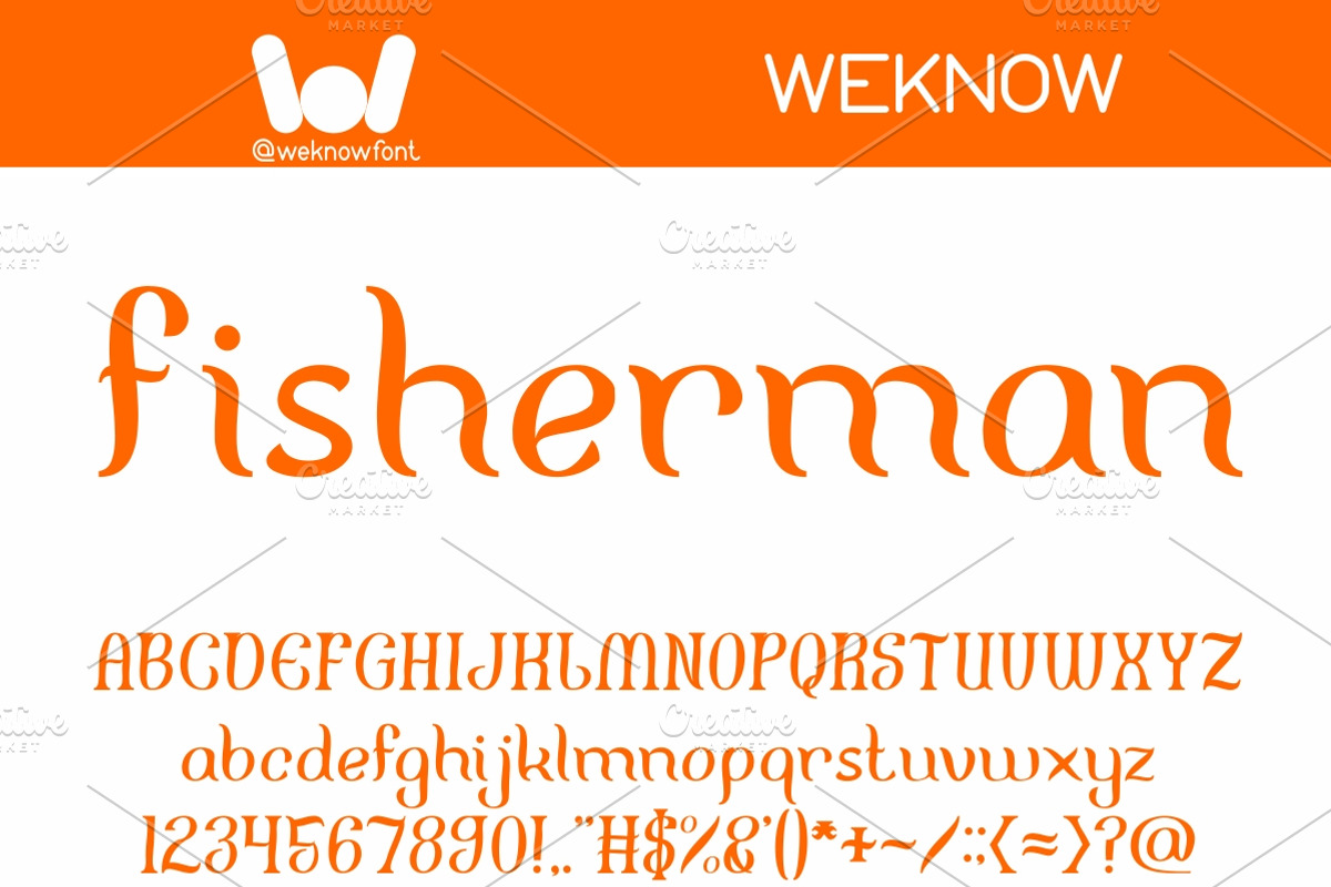 fisherman font, a Font by weknow (Photo 1 of 5)