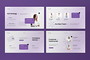 White Purple Gradient Pitch Deck PPT, a Presentation Template by graphicook (Thumbnail 4 of 5)