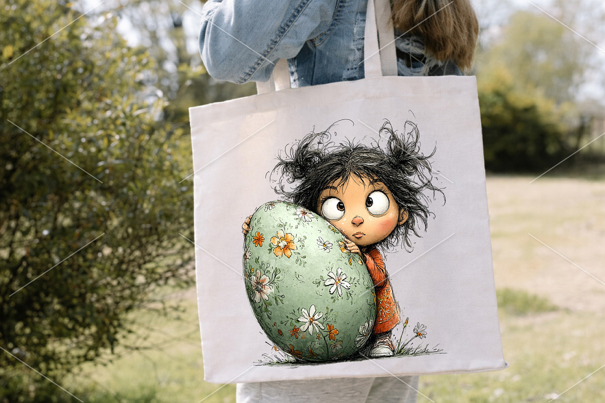 Whimsical Easter Girls Clipart PNG, a Seasonal Illustration by Canvas Craft (Photo 7 of 7)