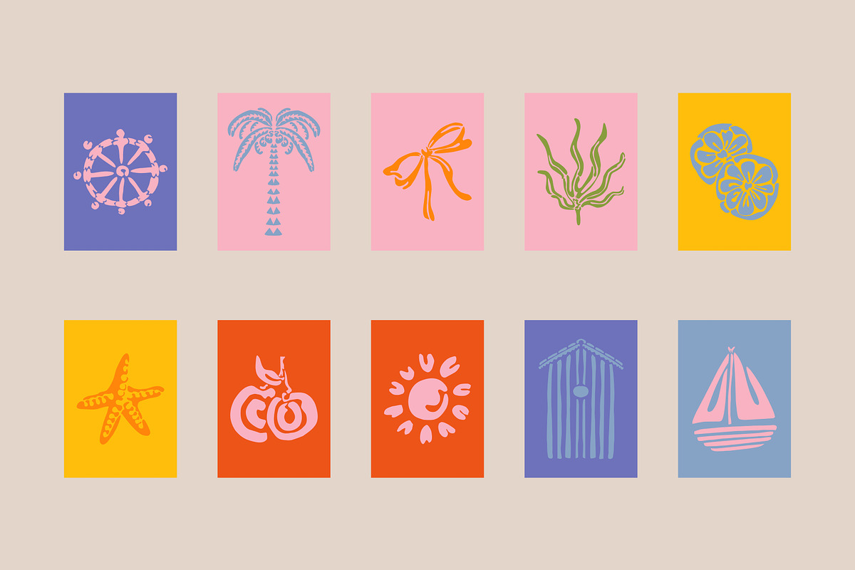 47 Beach PNG SVG Vector Clip, a Decorative Illustration by Anada Arty (Photo 2 of 5)