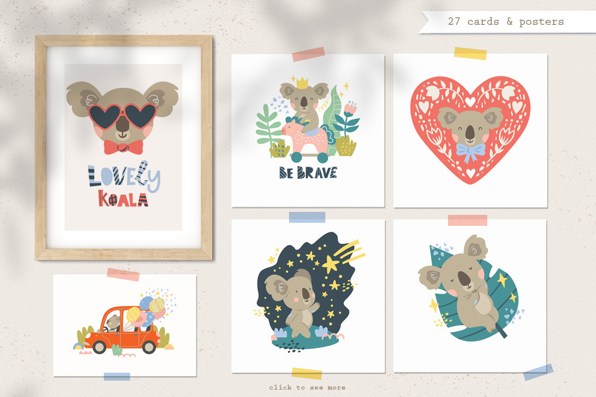 SALE! Big collection of koalas!, an Animal Illustration by Wenona (Photo 5 of 10)