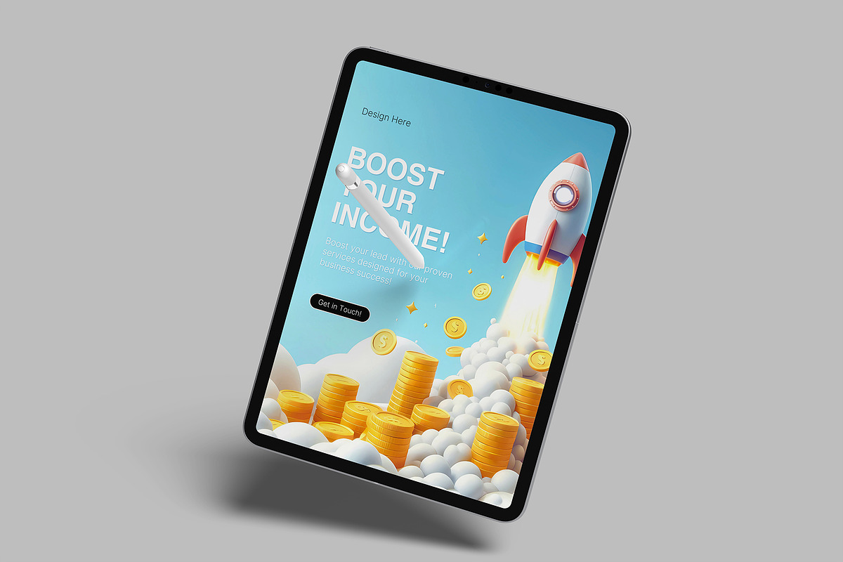 Tablet Screen Mockup, an iPad Mockup by lamorastudio (Photo 9 of 14)