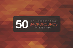 50 polygonal vector backgrounds