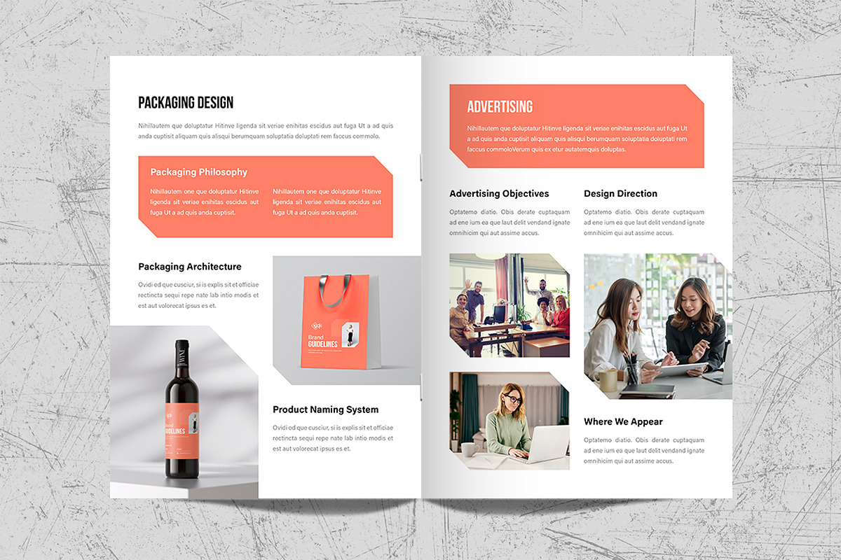 Brand Guidelines Template Design, a Brochure Template by White Graphic (Photo 10 of 11)