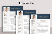 Resume Template with Photo Blue CV, a Resume Template by Klamp Studio (Thumbnail 5 of 8)