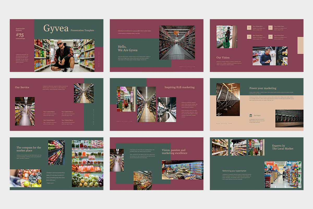 Gyvea : Supermarket Google Slides, a Presentation Template by Punkl Camp (Photo 6 of 9)
