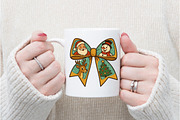 Christmas Coquette Bow Png, an Illustration by Watercolor design (Thumbnail 2 of 6)