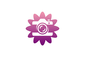 flower camera logo, a Branding & Logo Template by Rasagama Studio