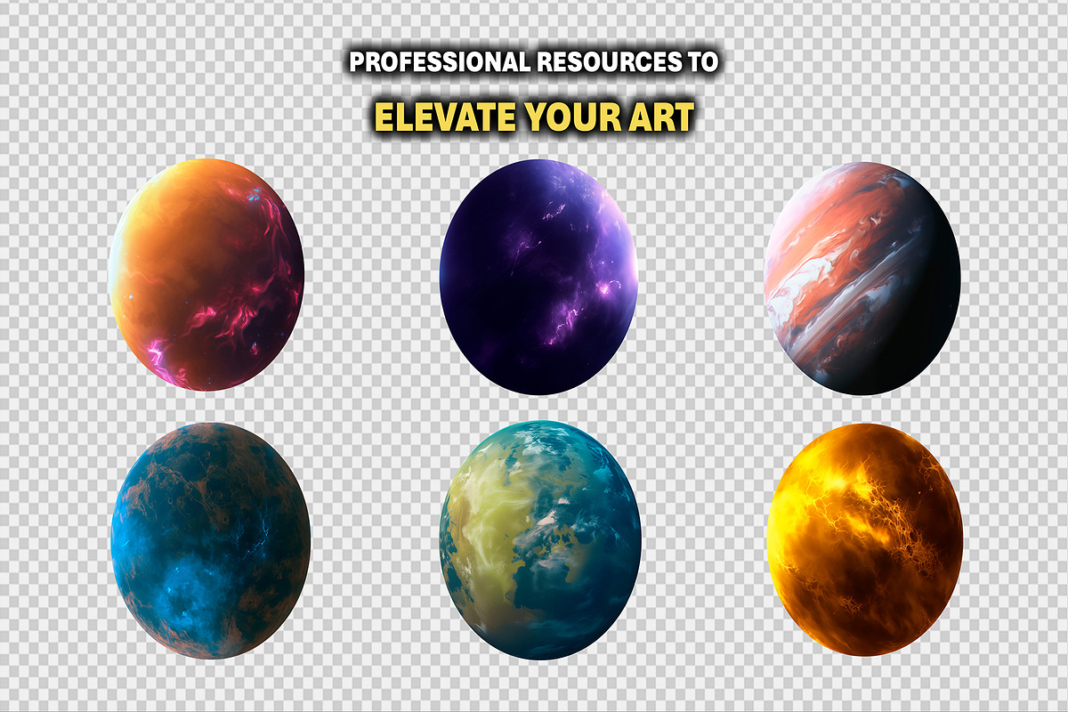 300+ PNG Cutout Planets, an Object Graphic by Mikel Blazgad (Photo 4 of 9)