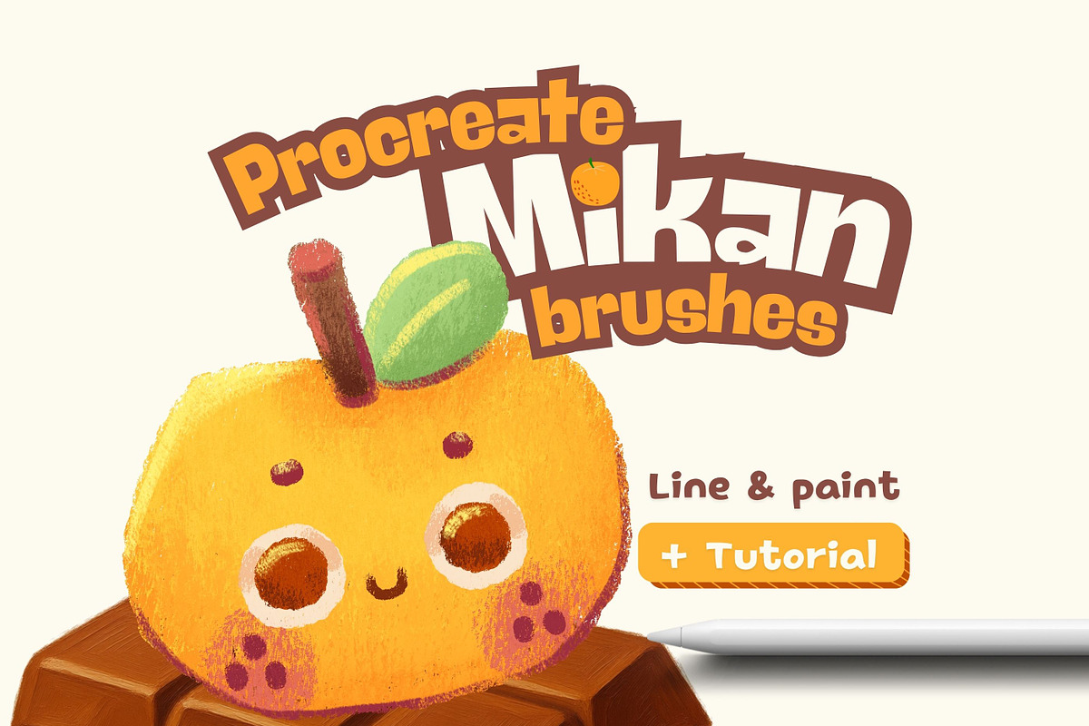 Procreate Mikan Soft Texture Brushes, a Brush Add-On by ProcreateiBox (Photo 1 of 6)