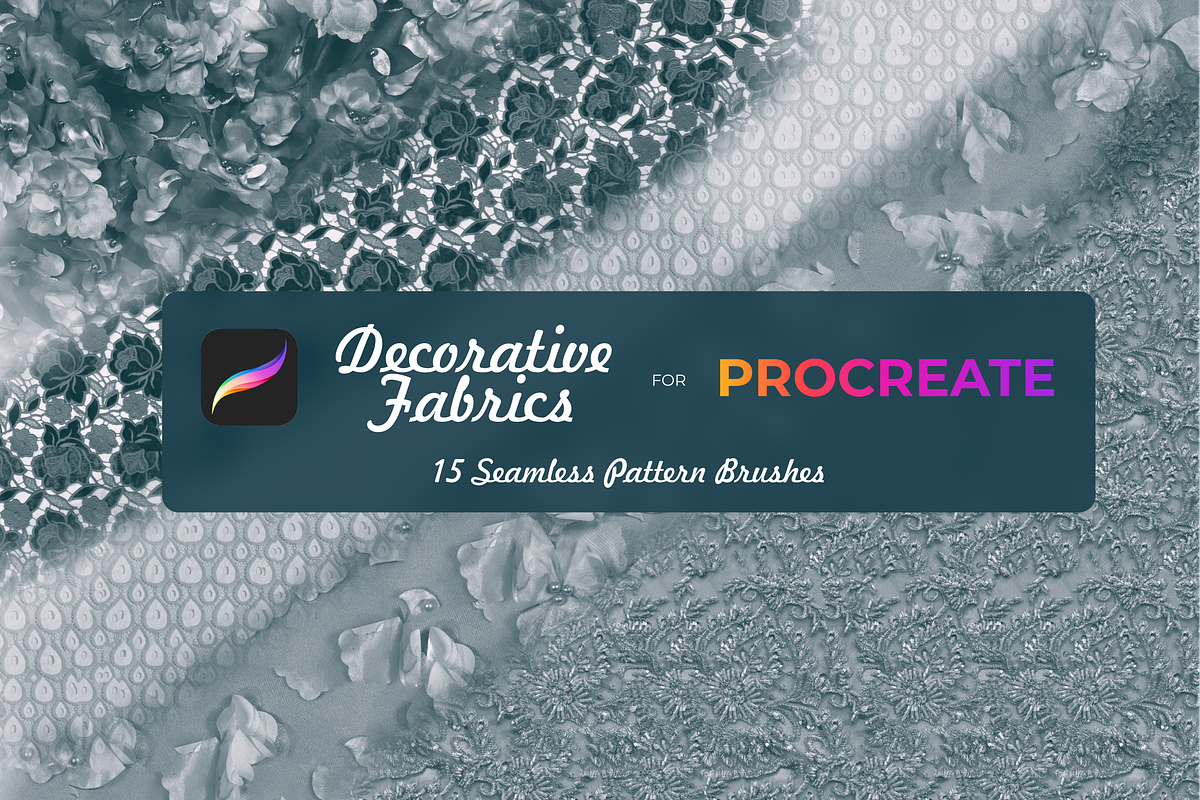 Decorative fabrics brushes Procreate, a Brush Add-On by Graphics Resources (Photo 2 of 5)