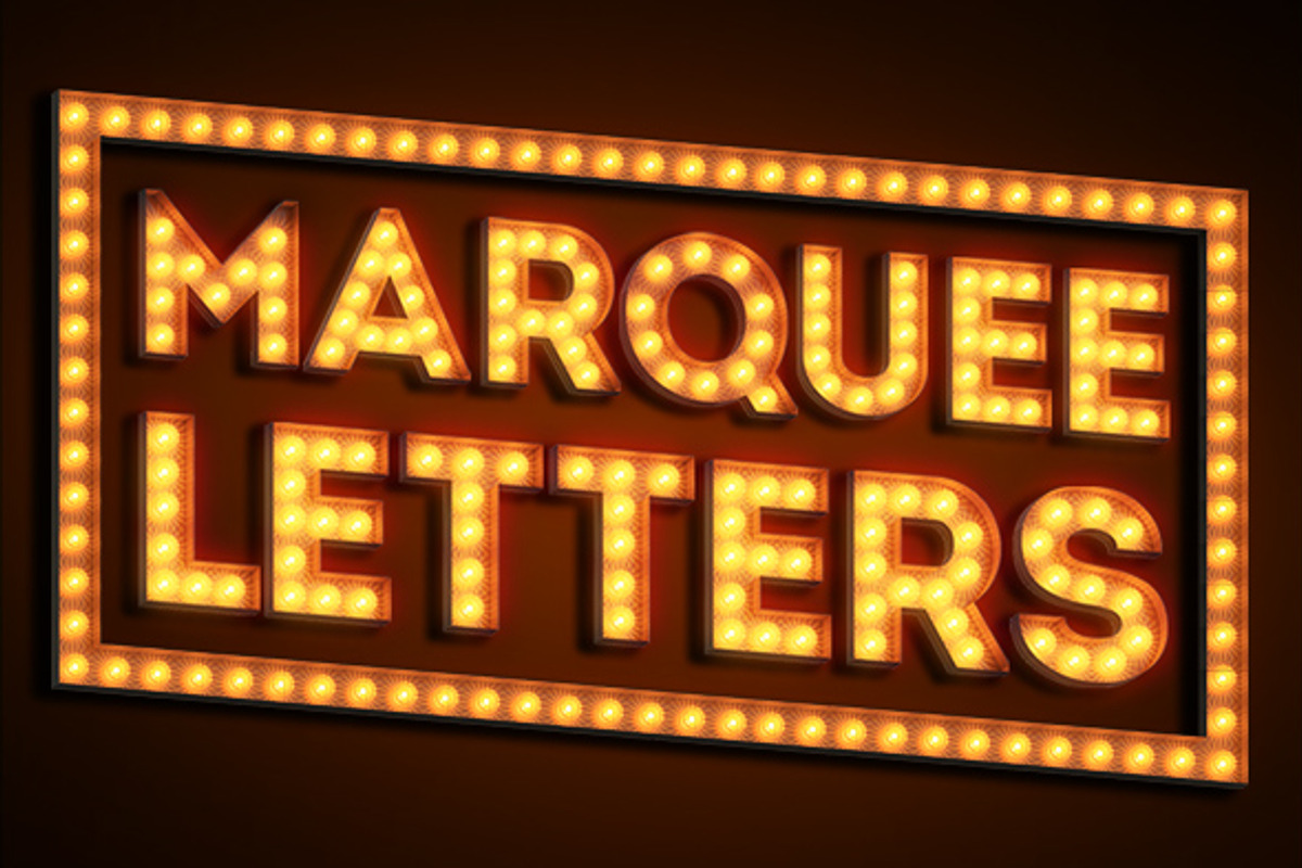 Marquee letters, an Object Graphic by Toocha design (Photo 1 of 3)