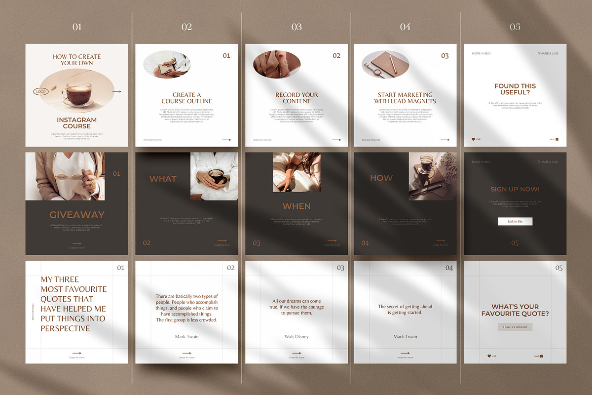 CANVA Instagram Corousel Templates, a Social Media Template by AndrewPixel (Photo 3 of 11)