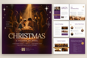 Christmas Church Magazine Template