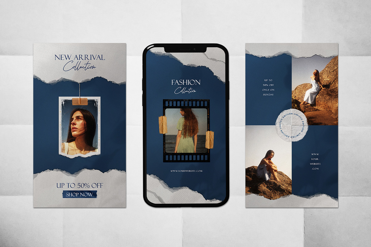 60 IG Post & Stories Film Frames, a Social Media Template by DVLOOP MOCKUP (Photo 12 of 14)