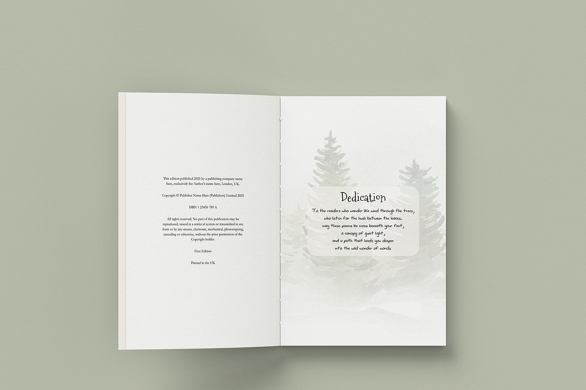 Illustrated Poetry Book Template preview 3