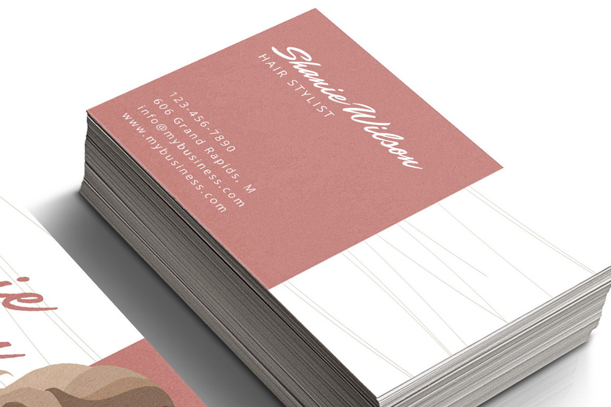 Hair Stylist Business Card, a Business Card Template by audeemirza (Photo 3 of 6)