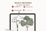 SMOOTH WATERCOLOR PROCREATE BRUSHES, a Brush Add-On by BeeRubby (Thumbnail 8 of 9)