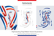 Netherlands flag ribbon vector, a Templates & Theme by Simbos (Thumbnail 1 of 9)