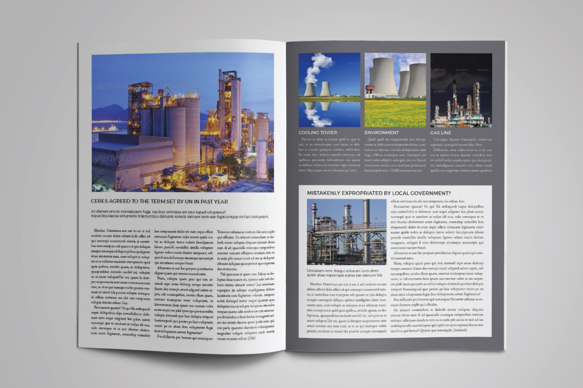 Newsletter Template 12 Pages, a Magazine Template by GreenDesign (Photo 2 of 5)