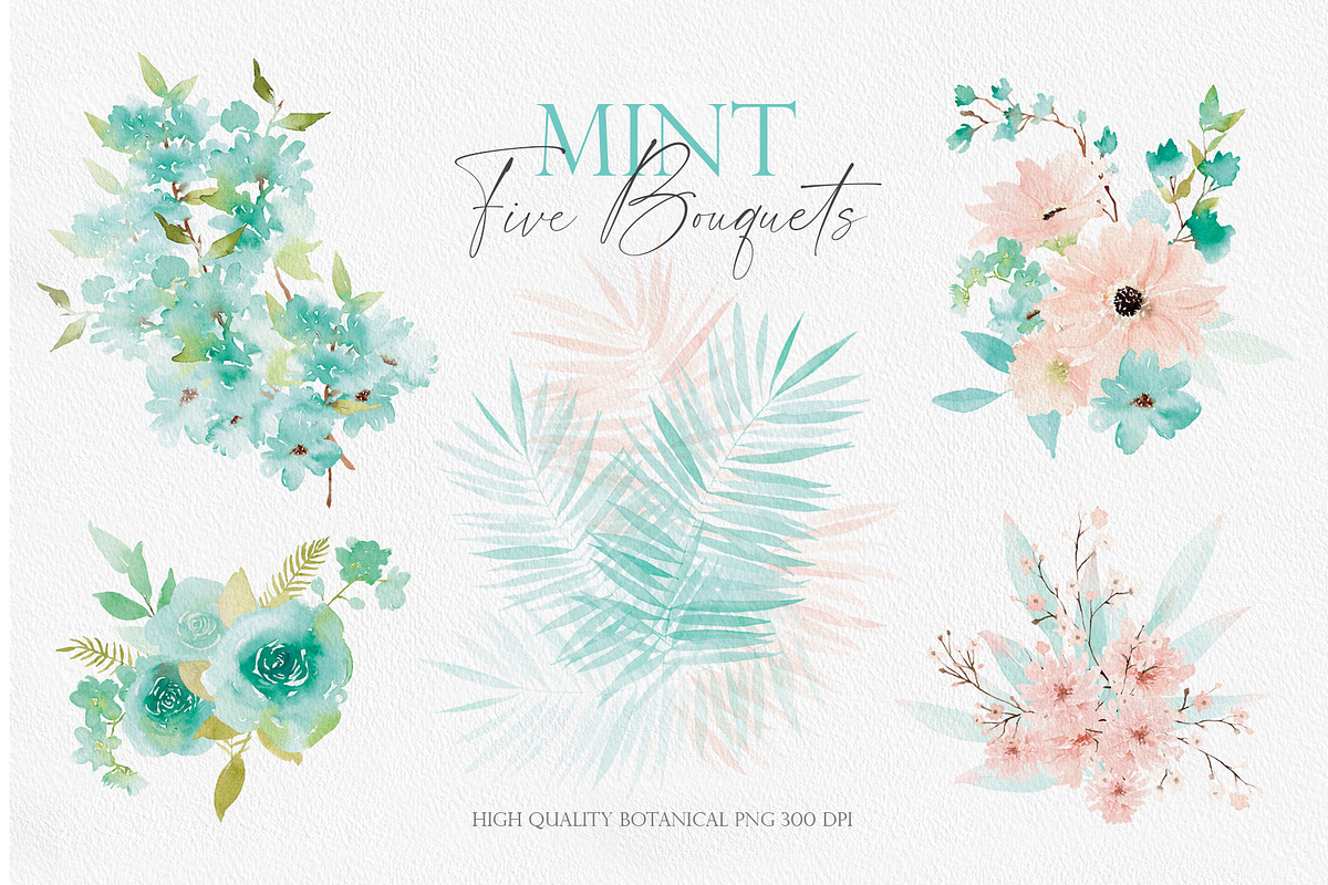 Watercolor Flower - Fantasy Mint, an Illustration by Beigetime (Photo 4 of 9)