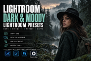 Dark and Moody Lightroom presets, a Preset Add-On by AAA Presets (Thumbnail 1 of 10)