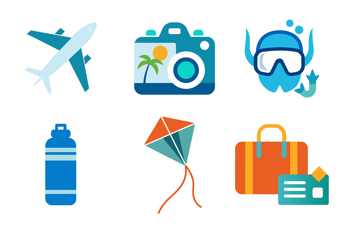 Summer Sale Travel Icons, an Illustration by smrony (Photo 6 of 6)