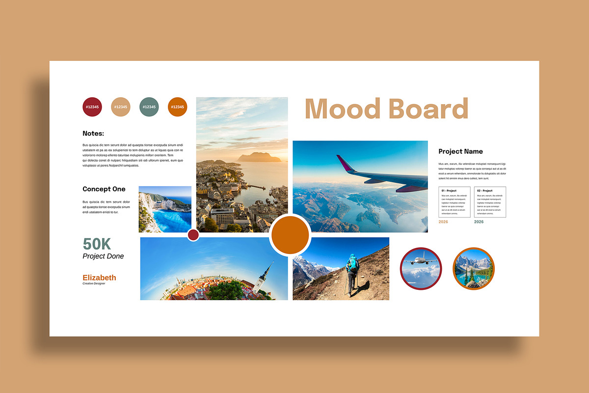 Travel Mood Board Template preview 2