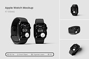 Apple Watch Mockup, a Wearable Device Mockup by seramoe (Thumbnail 1 of 5)
