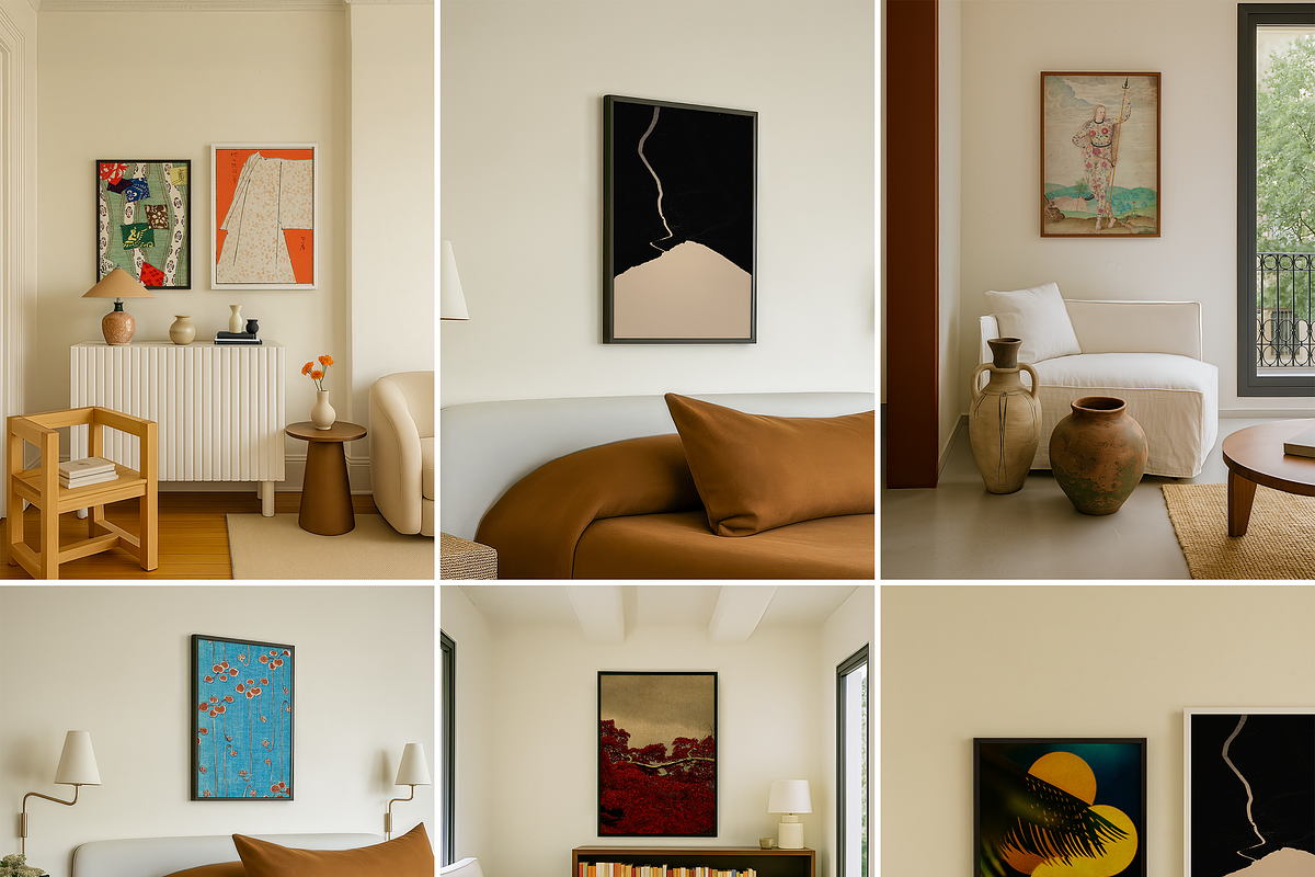 6 Mockup Set Mediterranean Poster, a Product Mockup by SigaSigaMockup (Photo 4 of 4)