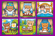 Cozy Routine Kawaii Bear Coloring, a Decorative Illustration by Coco Bloom (Thumbnail 4 of 5)