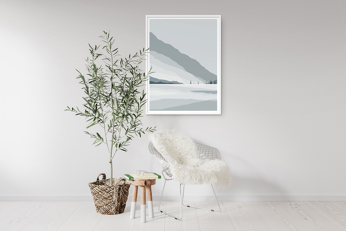 Set  of 3 Abstract Winter Prints., a Background Graphic by ElenKoss (Photo 8 of 8)