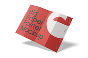 Big Paper Poster Mockup, a Books & Magazine Mockup by DSNA Mockup (Thumbnail 2 of 5)