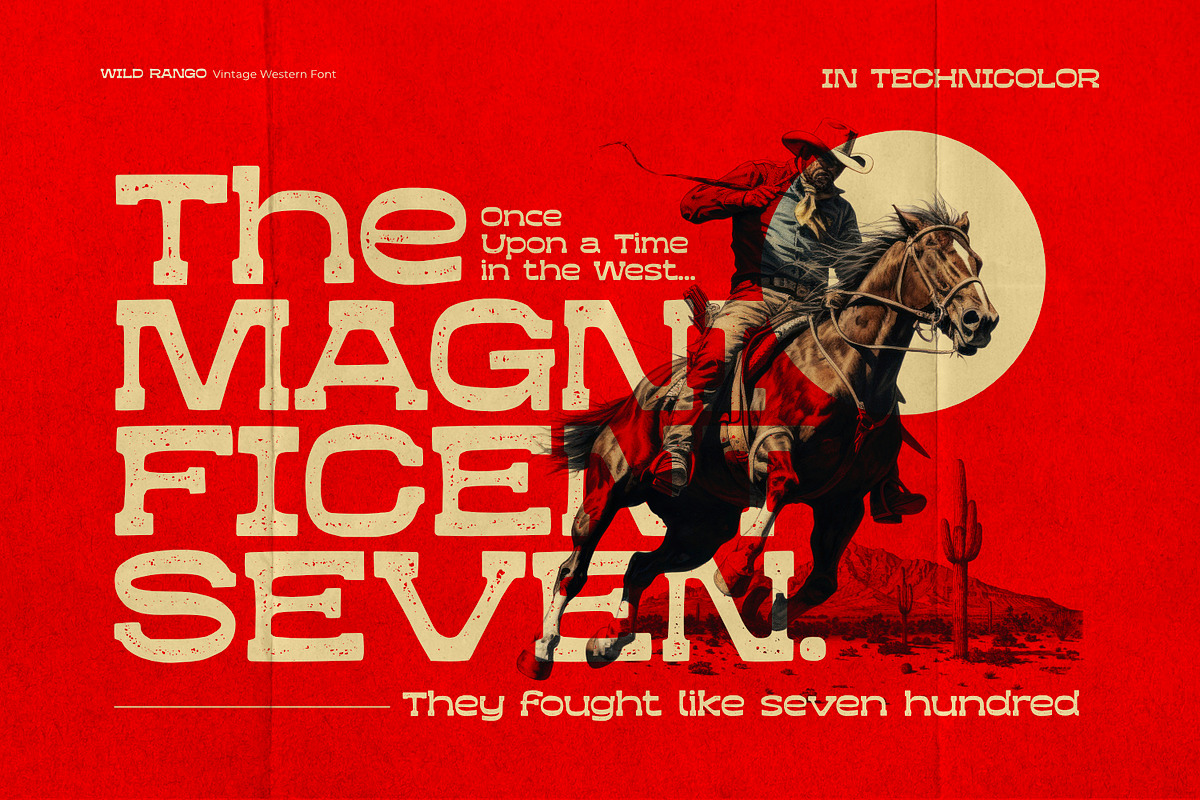 Wild Rango - Vintage Western Font, a Slab Serif Font by ikiiko (Photo 2 of 7)