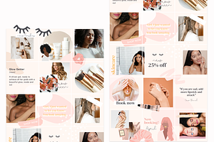 Beauty Instagram Template Bundle