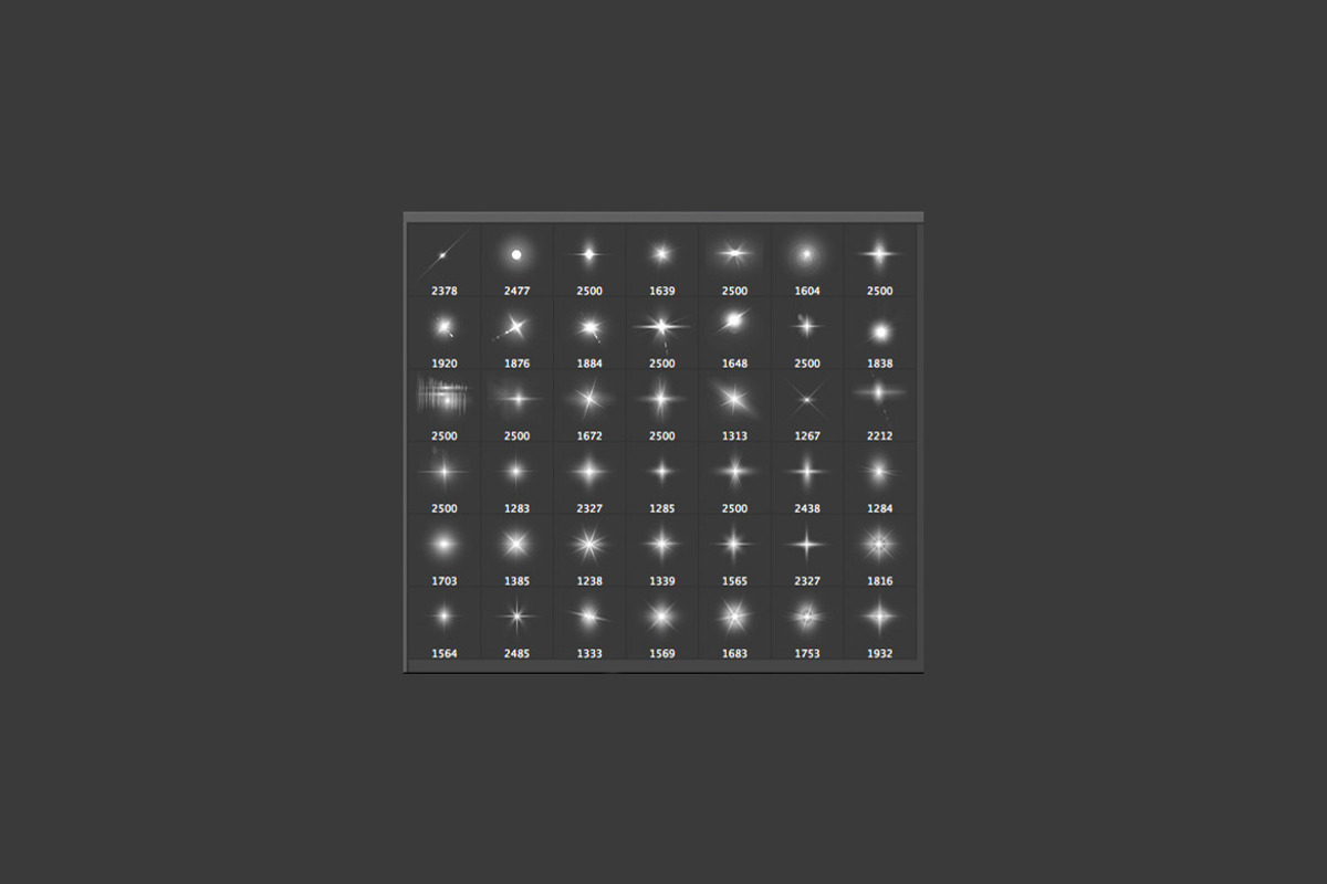 Lens Flare & Stars Photoshop Brushes preview 7