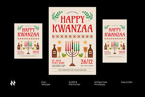 Kwanzaa Celebration Flyer, a Flyer Template by Neermana