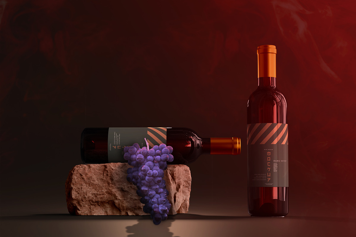 Red Wine Mockup Set, a Product Mockup by PSD Market (Photo 3 of 17)